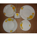 Haonai 20 pieces dinner set ceramic dinnerware set round dinner set with customized design